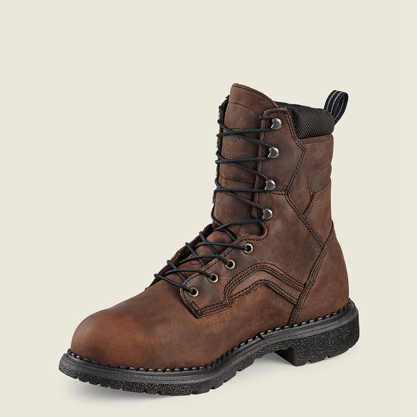 Bottes de Sécurité Red Wing - Supersole® - 8-Inch Waterproof Toe Metguard - Marron - Homme 089PDSYNJ